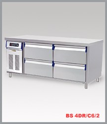 Bàn mát 4 ngăn kéo, 1.8m, 2 tầng